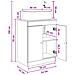 Mobile da bagno con lavabo Rovere Fumo 54 x 35 x 83 cm - Foto miniatura 9