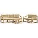 Set di divani da esterno con cuscino 6 pcs Bianco e Beige - Foto miniatura 1