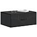Mobiletto da notte a muro 2 pcs Nero 49 x 34,5 x 20 cm - Foto miniatura 2