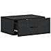 Mobiletto da notte a muro 2 pcs Nero 49 x 34,5 x 20 cm - Foto miniatura 4