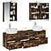 Set di mobili per il bagno 5 pcs Rovere Fumo - Foto miniatura 3