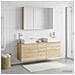 Set di mobili per il bagno 4 pcs Rovere Sonoma - Foto miniatura 2
