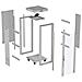 FF01-6642-12SL rack 42U Rack indipendenti Grigio - Foto miniatura 8