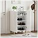 Mobile per scarpe DELFT 59,5 x 39,5 x 90 cm Bianco Lucido - Foto miniatura 2