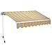 Tenda Da Esterno, Barra Quadra, Rullo In Alluminio, 250x200 Cm Riga Gialla - Foto miniatura 1
