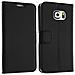 Custodia Portafoglio Stand Case Per Samsung Galaxy S6 Edge - Nera - Foto miniatura 2