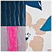 Poltrona Patchwork Blu Imbottita In Tessuto - Mandal - Foto miniatura 24