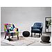 Poltrona Patchwork Blu Imbottita In Tessuto - Mandal - Foto miniatura 26