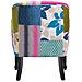 Poltrona Patchwork Blu Imbottita In Tessuto - Mandal - Foto miniatura 28