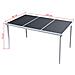 Tavolo Da Pranzo Per Esterni 150x90x74 Cm Nero - Foto miniatura 4