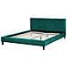 Letto Sfoderabile In Velluto Verde Scuro 180 X 200 Cm Fitou - Foto miniatura 11
