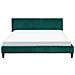 Letto Sfoderabile In Velluto Verde Scuro 180 X 200 Cm Fitou - Foto miniatura 14