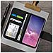 Custodia Samsung Galaxy S10 Porta Carte In Pelle Funzione Stand Premium Nero - Foto miniatura 3