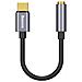 Adattatore Audio Usb-c-mini 3,5 Mm, Grigio - Foto miniatura 4
