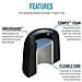 Rispettare Sport Pro Premium Memory Foam Auricolare Suggerimenti Per B O Gioca Beoplay E8 E6 E4 H5 E H3 - Consigli Misura Sicura Con Sweatguard (grande 3 Coppie) Nero - Foto miniatura 2