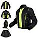 Giacca Mesh Traforato Traspirante Tessuto Tecnico Moto Touring Sport Fluo Xs - Foto miniatura 1