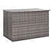 Baule da Giardino Grigio 150x100x100 cm in Polyrattan - Foto miniatura 6