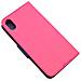 Maxy Custodia Book Orizzontale Fancy Silicone Case Per Apple Iphone Xs Max Pink-navy - Foto miniatura 3
