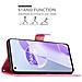 Custodia Compatibile Con Oneplus 9rt 5g In Rosa Fiore - Coperchio Protettivo In Design Floreale Con Chiusura Magnetica, Funzione Stand E Slot Per Carte - Foto miniatura 4