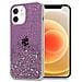 Custodia Compatibile Con Apple Iphone 12 Mini In Viola Con Glitter - Coperchio Protettivo In Silicone Tpu Flessibile Con Glitter Scintillanti - Foto miniatura 1