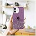 Custodia Compatibile Con Apple Iphone 12 Mini In Viola Con Glitter - Coperchio Protettivo In Silicone Tpu Flessibile Con Glitter Scintillanti - Foto miniatura 8