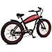 Outlaw - Nero E Rosso - 250w / 10ah - Vintage Chopper E-bike - Bicicletta Elettrica Cruiser Custom Fat Bike - Foto miniatura 3