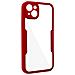 Cover Iphone 14 Plus Retro Plexiglass Fronte Polimero Bordo Rosso - Foto miniatura 2