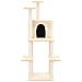 Albero Per Gatti Con Tiragraffi In Sisal Crema 144,5 Cm - Foto miniatura 2