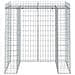 Parete Gabbioni Bidone Spazzatura 110x91x120 Cm Ferro Zincato - Foto miniatura 2
