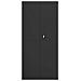Armadio Classificatore Nero 90x40x200 Cm In Acciaio - Foto miniatura 3