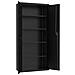 Armadio Classificatore Nero 90x40x200 Cm In Acciaio - Foto miniatura 4