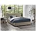 Letto Matrimoniale Cesira, Letto Contenitore Con Rivestimento In Tessuto, 100% Made In Italy, Apertura Frontale, Adatto Per Materasso Cm 160x200, Tortora - Foto miniatura 1