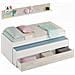 Letto Singolo Sunnyvale, Struttura Letto Per Cameretta, Letto Singolo Con Lettino Estraibile E Cassettone E Mensola Abbinata, 199x96h65 Cm, Bianco - Foto miniatura 4