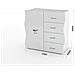 Credenza Giuseppe, Madia Da Cucina A 4 Ante E 1 Cassetto, Buffet Da Soggiorno, 100% Made In Italy, Cm 90x40h81, Bianco Lucido - Foto miniatura 3