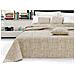Telo Arredo Copridivano Multiuso Copritutto Misto Cotone Modello Multirighe 180x260 Corda - Foto miniatura 2