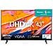 TV LED Ultra HD 4K 43" 43A6K Smart TV VIDAA 2023 Nero - Foto miniatura 1