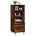 Credenza Rovere Fumo 40x36x110 Cm In Legno Multistrato - Foto miniatura 3