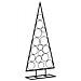 Albero di Natale Decorativo in Metallo Nero 125 cm - Foto miniatura 2