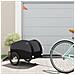 Rimorchio Da Bici Nero 30 Kg In Ferro - Foto miniatura 1