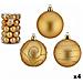 Set Di Palline Di Natale Dorato Pvc Ø 6 Cm (4 Unità) - Foto miniatura 1