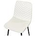 Set Di 4 Sedie Da Pranzo Havre Velluto Bianco Sporco - Foto miniatura 6