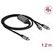 Usb-c™ Y-kabel 1 X Stecker Zu 2 X Stecker Pd 3.0 100 W Intelligente Stromaufteilung 1,2 M (81271) - Foto miniatura 1