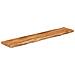 Mensola Muro 120x20x3,8cm Rettangolare Legno Acacia Bordi Vivi - Foto miniatura 3