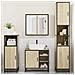 Set Mobili Da Bagno 4 Pz Rovere Sonoma In Legno Multistrato - Foto miniatura 3