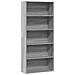 Libreria Grigio Sonoma 80x30x189 Cm In Legno Multistrato - Foto miniatura 1