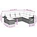 Set Divani Da Giardino Con Cuscini 7pz Nero Polyrattan - Foto miniatura 2