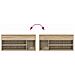 Scarpiera Rovere Sonoma 102x30,5x45 cm in Legno Multistrato - Foto miniatura 8
