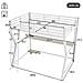 Letto A Soppalco 90x200cm , Luce Ambiente, Mensola Per Console Computer, Scrivania, Presa + Usb, Ringhiera, Scale, Senza Materasso, Bianco - Foto miniatura 3