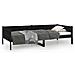 Lusso Casadino -  Dormeuse Nera In Legno Massello Di Pino 90x190 Cm - Foto miniatura 1