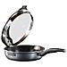 Padella Per Cottura Lenta, Ghisa, 28 Cm, Coperchio In Vetro Forato Per Scolare I Liquidi, Rivestimento Antiaderente - Foto miniatura 1